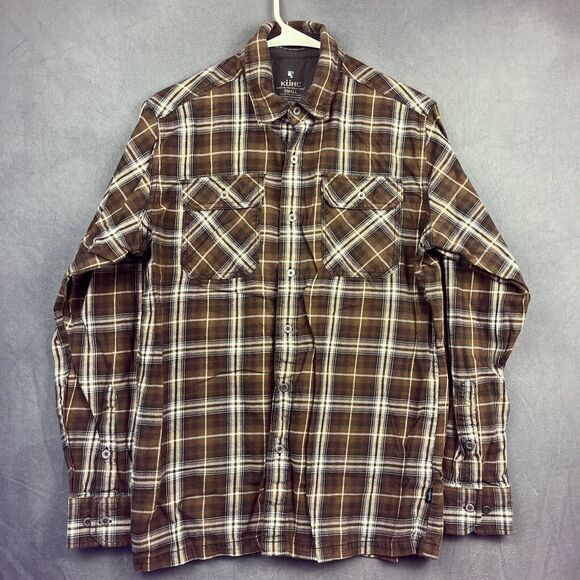 Kuhl Plaid Shirt Men’s Small Flannel Long Sleeve Born In The Mountains Gorpcore - Picture 1 of 10